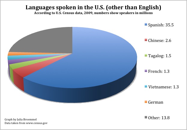 Usa Language Chart